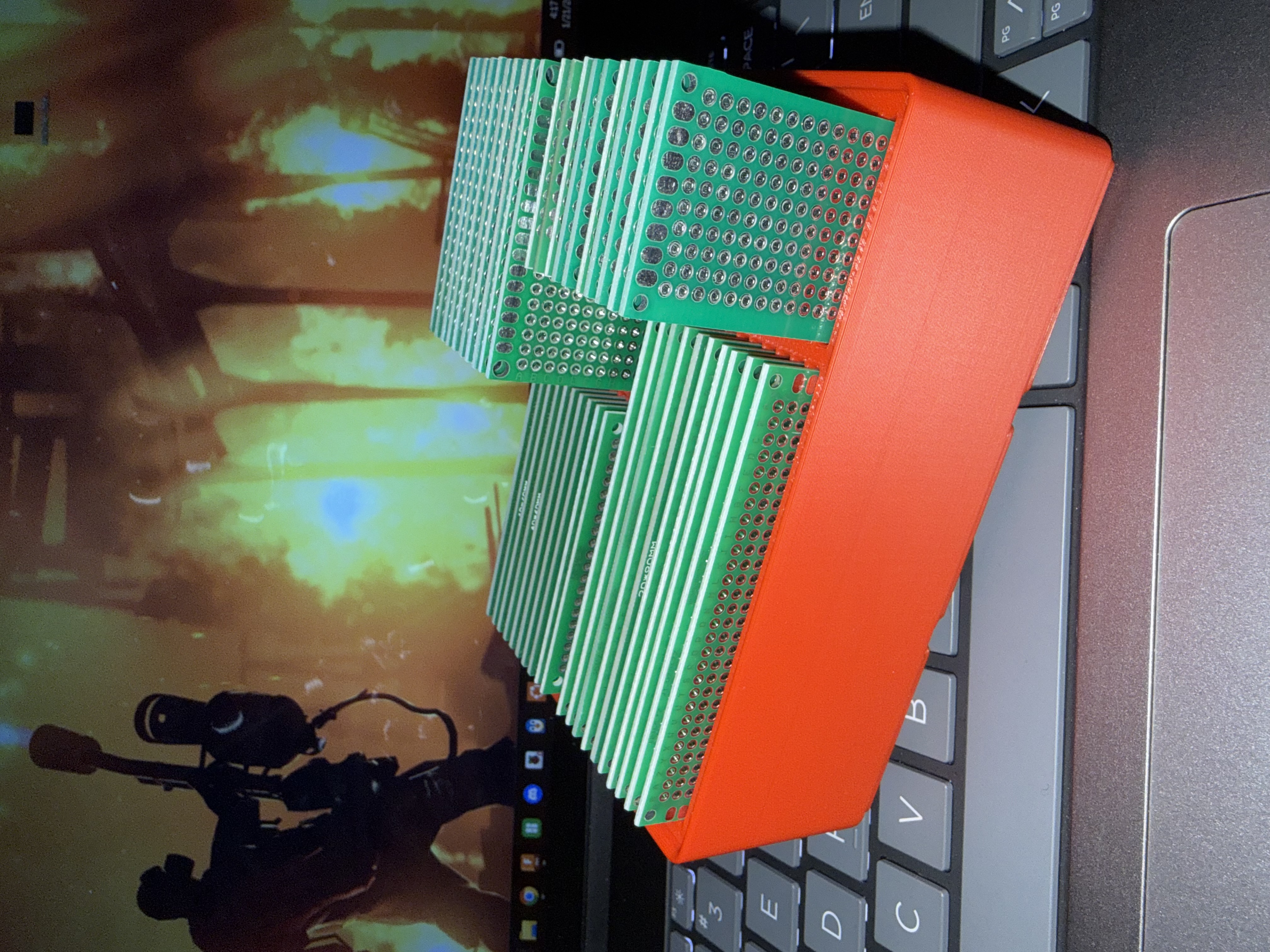 Miniatura 1 do modelo 3D Gridfinity Prototype PCB Storage