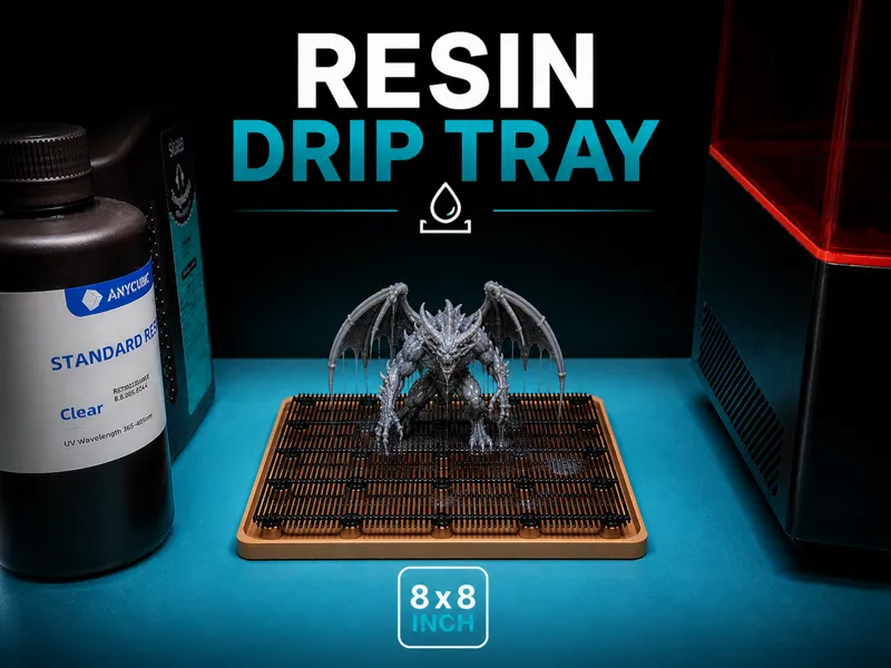 resin drip tray 8x8