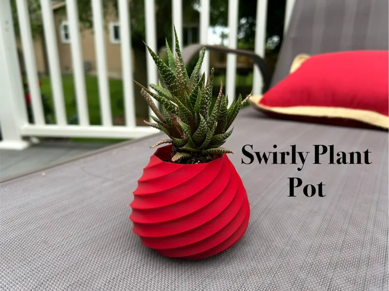 Swirly Plant Pot