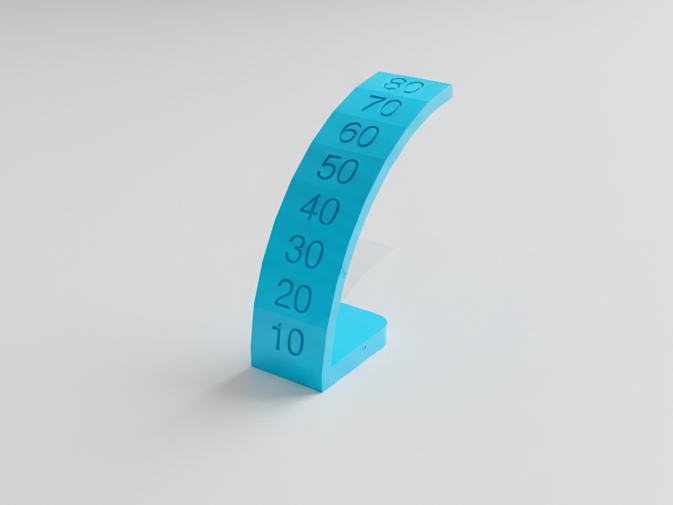 Support Threshold Overhang Test (10-80 Degrees) 
