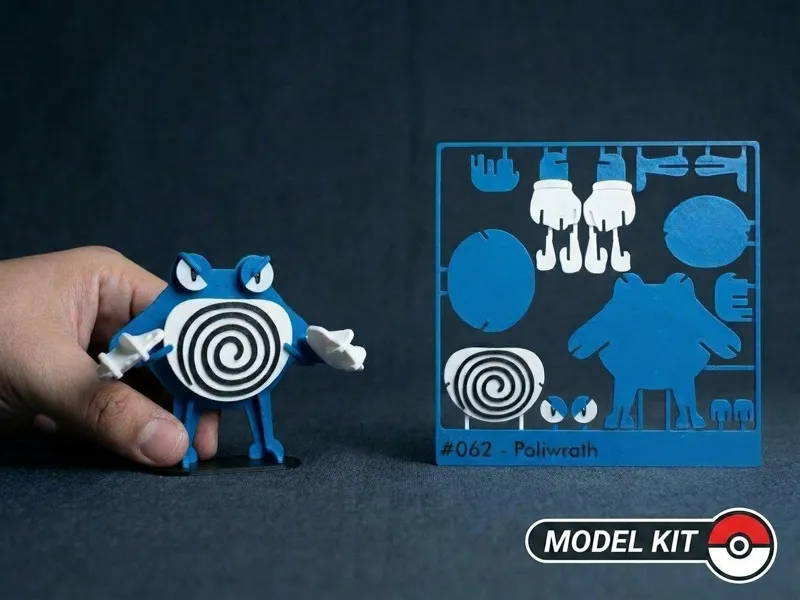Pokemon #062 - Poliwrath kit card