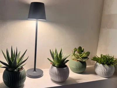 IKEA Mini Plant Upgrade – Stylish Ribbed Pot