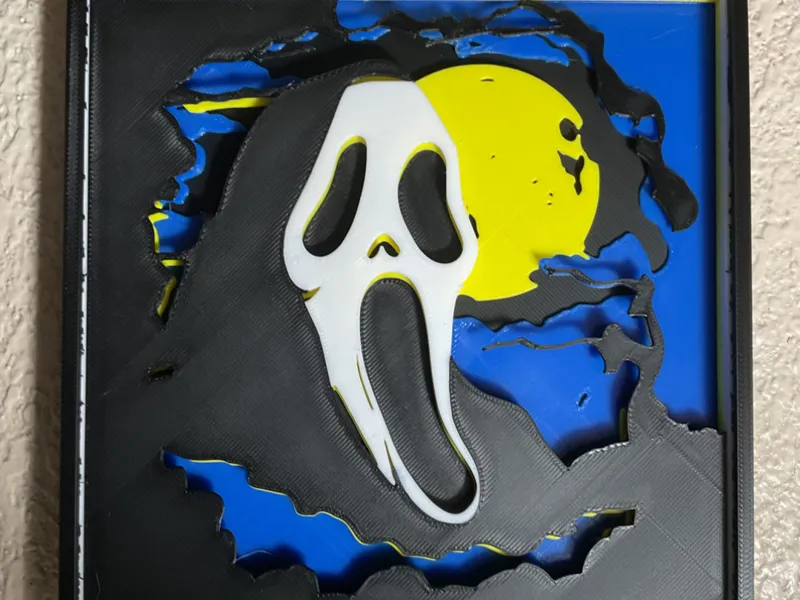 Ghost Face shadow box