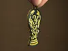 gold and black keychain