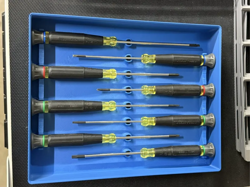 Gridfinity Bin for Klein Precision screwdriver set