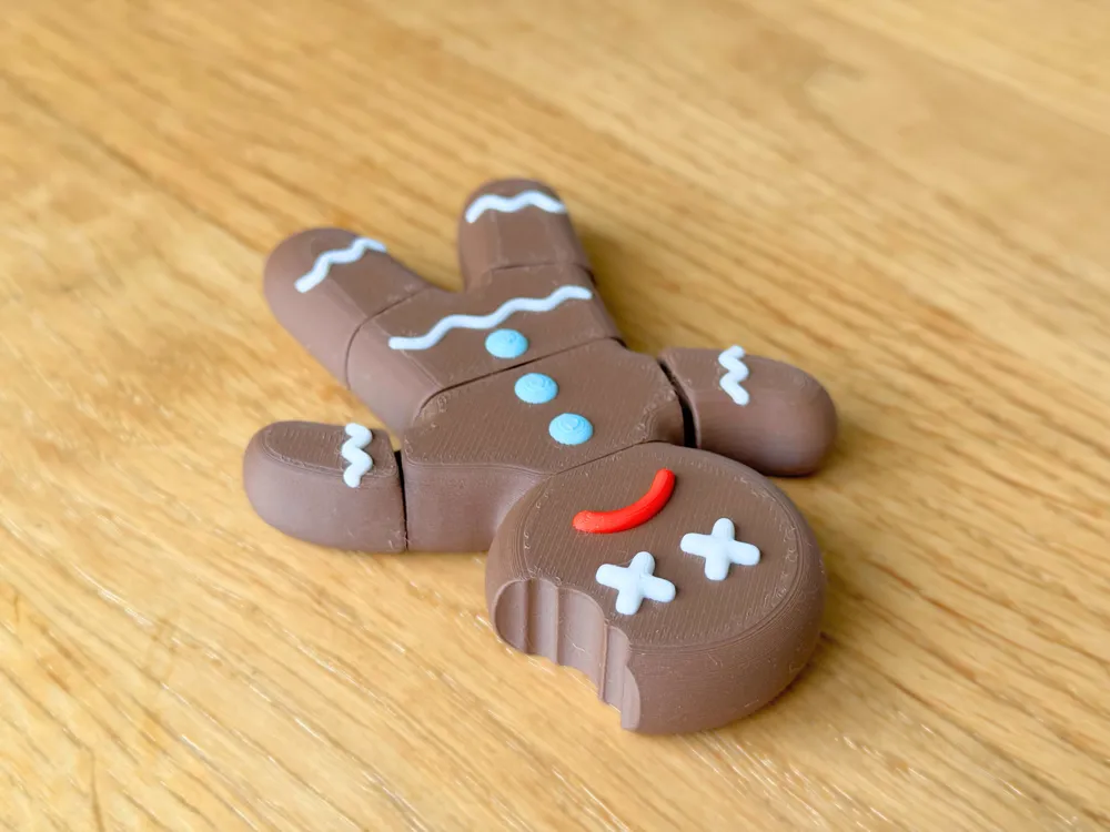 Articulated Dead Gingerbread Man - Free 3D Print Model - MakerWorld
