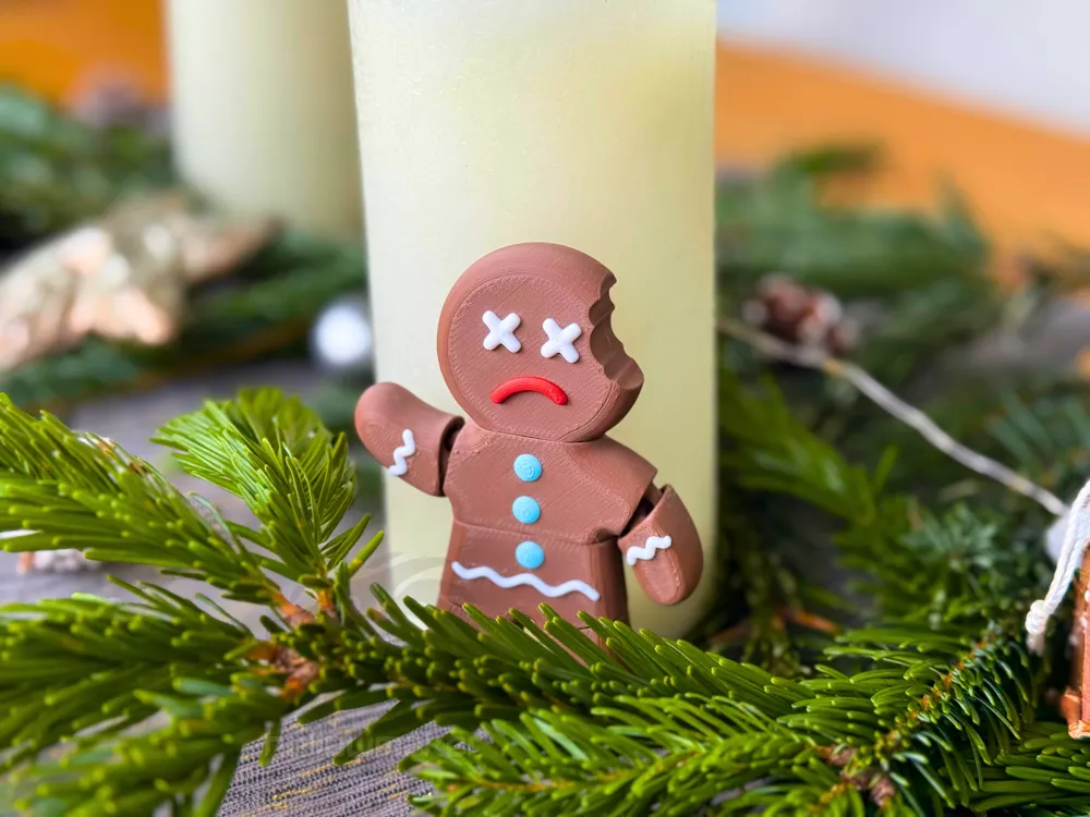 Articulated Dead Gingerbread Man - Free 3D Print Model - MakerWorld