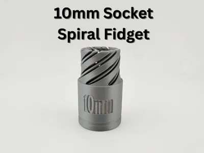 10mm Socket Vortex Spiral Fidget