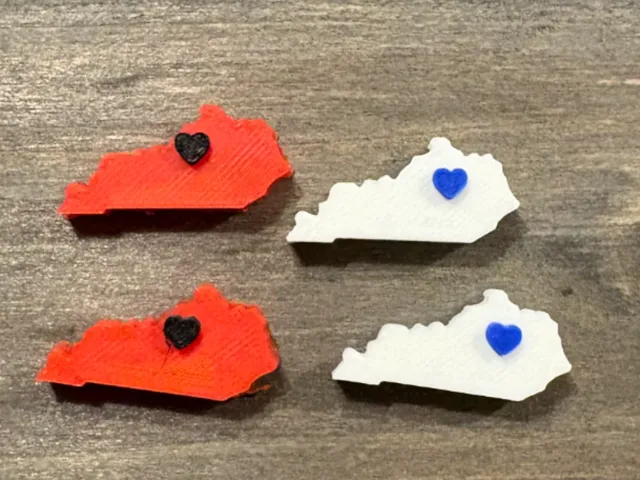 Heart of Kentucky Stud Earrings (customize heart)