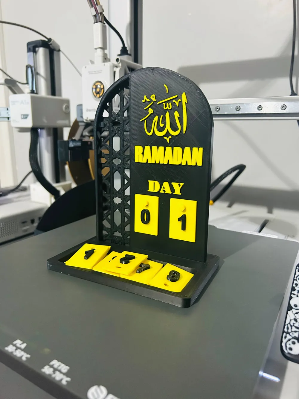 Ramazan Takvimi / Ramadan Countdown Calendar (V2) - Free 3D Print Model ...