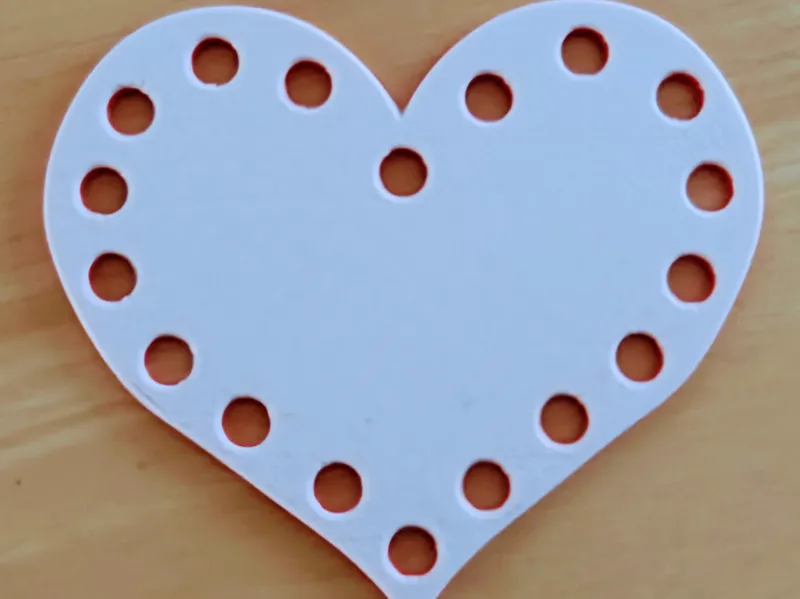 Valentine's Day Cross Stitch Floss organizer 