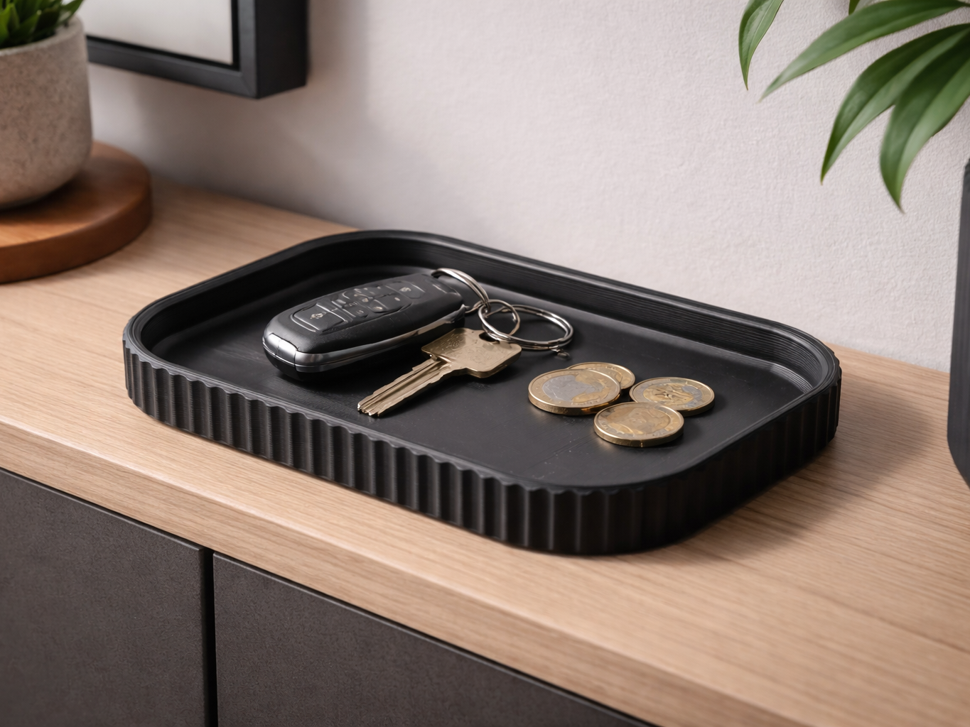 Modern Catchall Tray for Keys & EDC, Two sizes