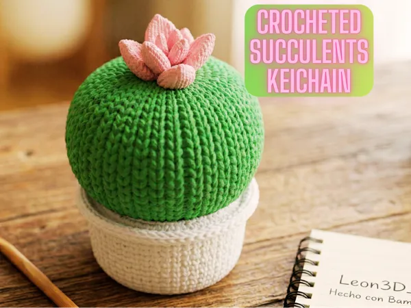 Ключодържател Amigurumi Succulent