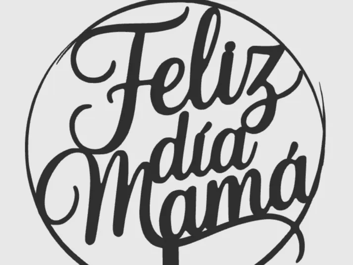 Happy Mother's Day Cake Topper - Free 3D Print Model - MakerWorld