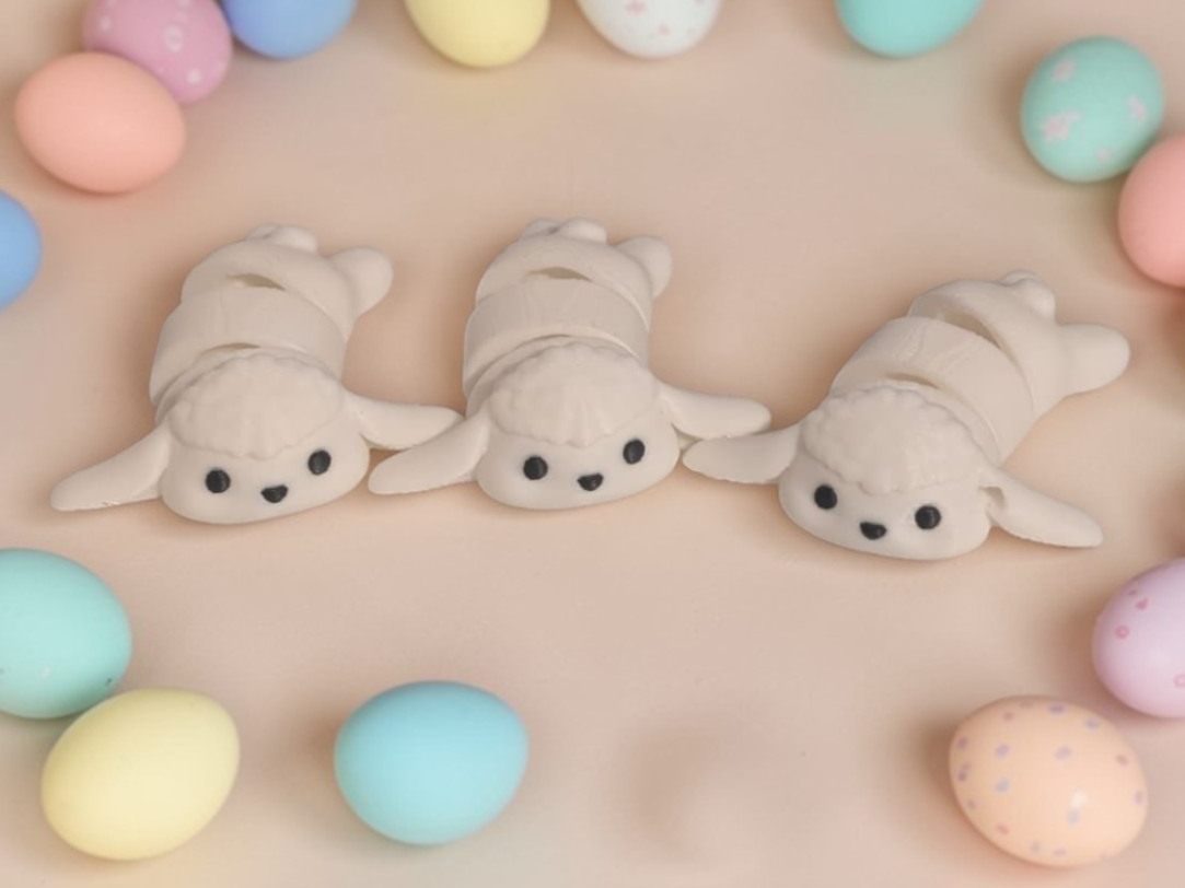 Mini Easter Lamb - Articulated Animal