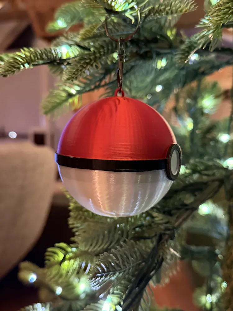 Pokémon Christmas Bauble - Free 3D Print Model - MakerWorld