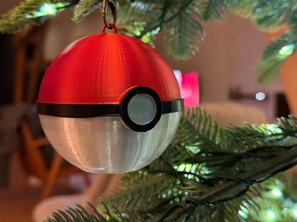 Pokémon Christmas Bauble - Free 3D Print Model - MakerWorld