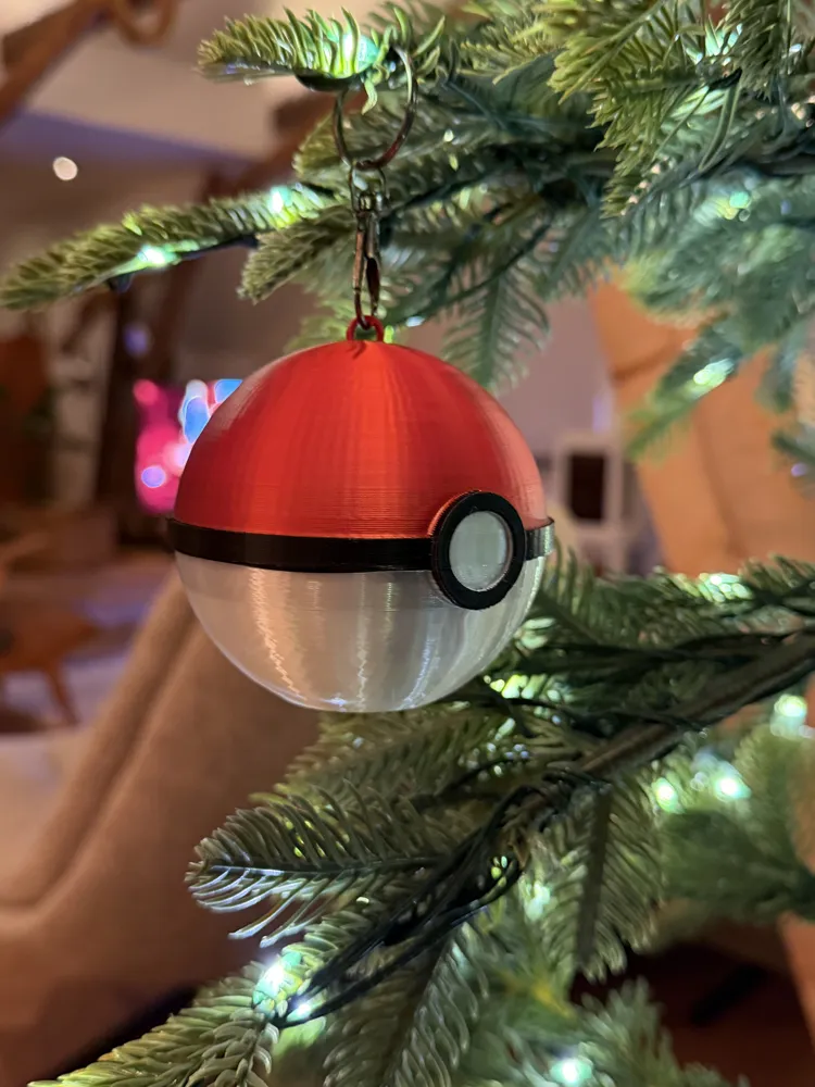 Pokémon Christmas Bauble - Free 3D Print Model - MakerWorld