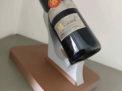 Modern wine bottle holder