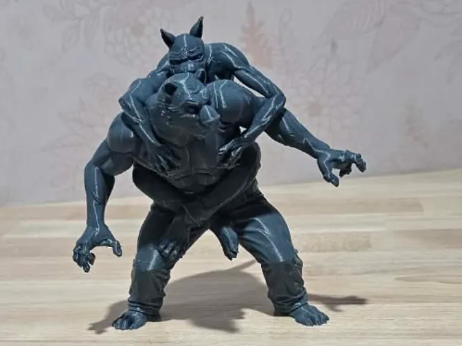 beastars inspired Legoshi and Riz fighting - Free 3D Print Model ...