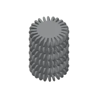 Vase spirale façon fil torsadé — photo 2