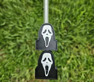 Ghostface straw topper