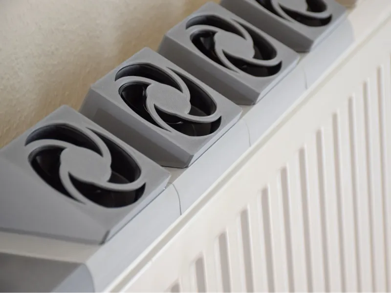 Radiator booster fan adapter