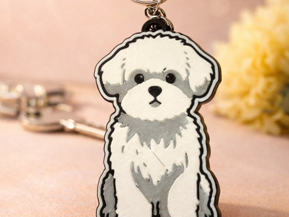 Maltese keychain