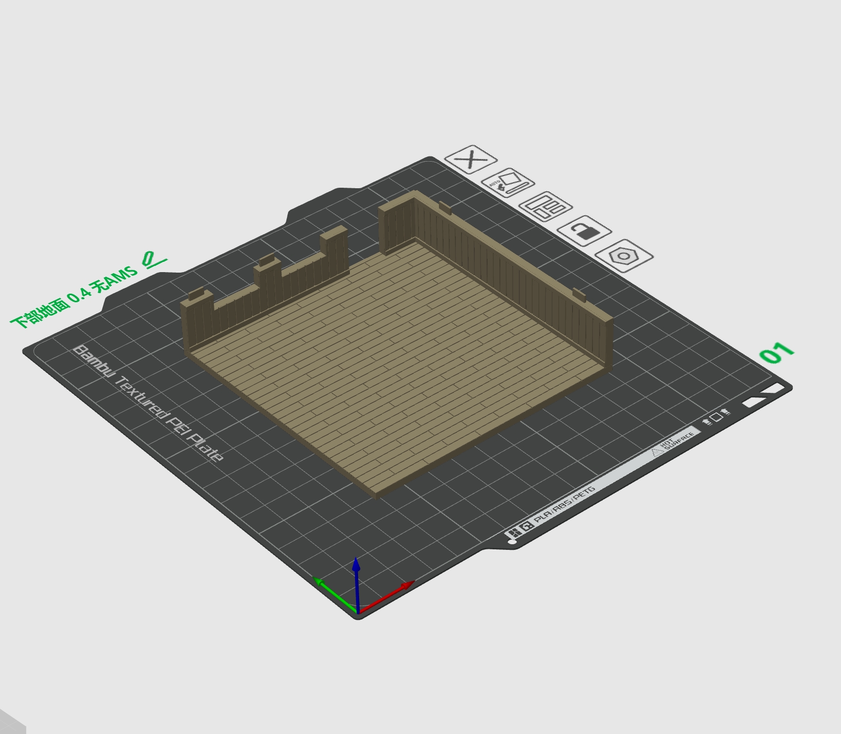 Miniatura 1 do modelo 3D 【十厘米】1/64场景：收藏车库