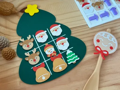 Christmas Tic-Tac-Toe Game