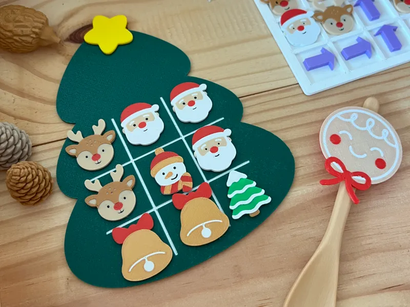 Christmas Tic-Tac-Toe Game