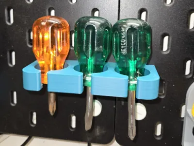 Ikea Skadis Stubby screwdriver mount