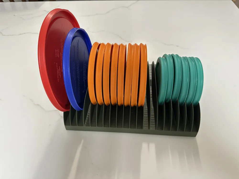 Pyrex Lid Holder / Kitchen Lid Organizer - Free 3D Print Model - MakerWorld