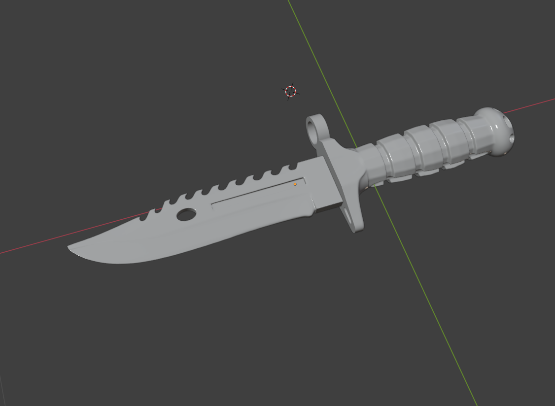 Miniatura 2 do modelo 3D 仿军刺M9-匕首
