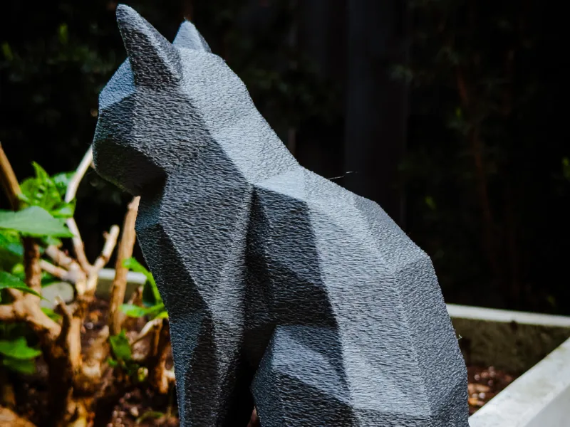 Low Poly Cat Figure 