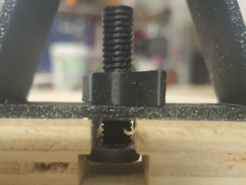 Nut and bolt for clamp support