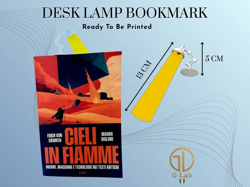 Desk Lamp Bookmark - Segnalibro Lampada Scrivania