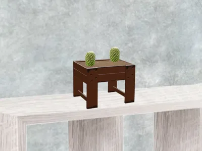 Natural size small planter