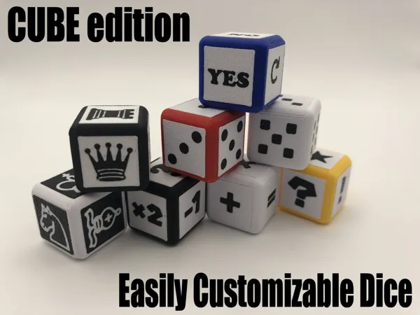 Système de dés modulables — édition cube