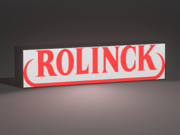 Lichtbox - Rolinck Schriftzug 250x60mm