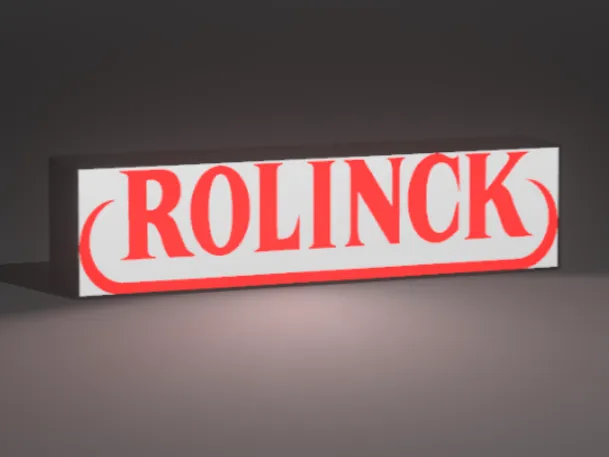 Lichtbox - Rolinck Schriftzug 250x60mm
