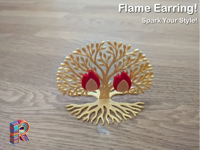 Emoji Flame Earrings