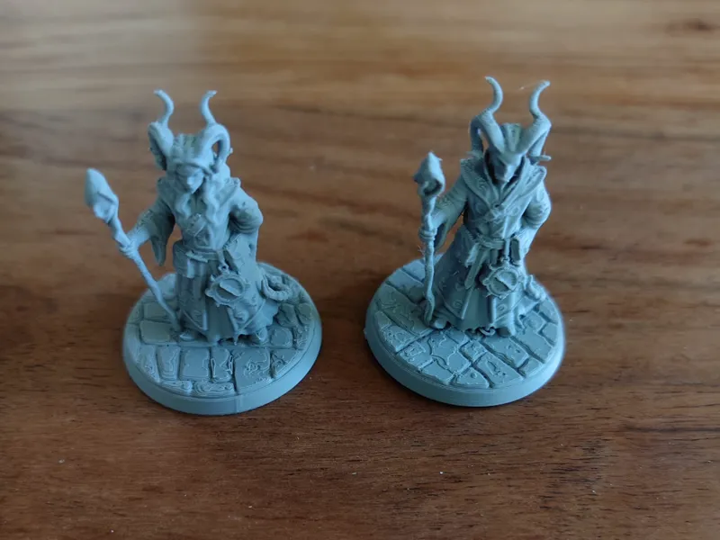 Tiefling Hexenmeister -Männlich und Weiblich