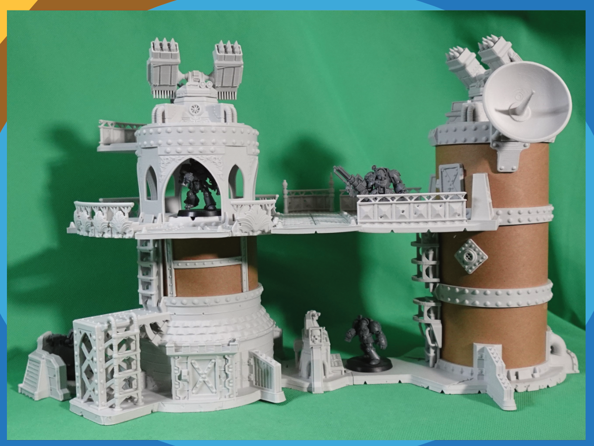 Tube Tower Set E, Grim Dark Modular Terrain