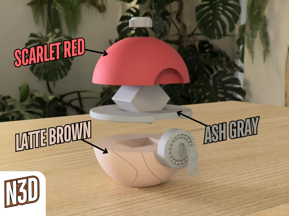 Poké Ball (Hisui) by N3D - MakerWorld