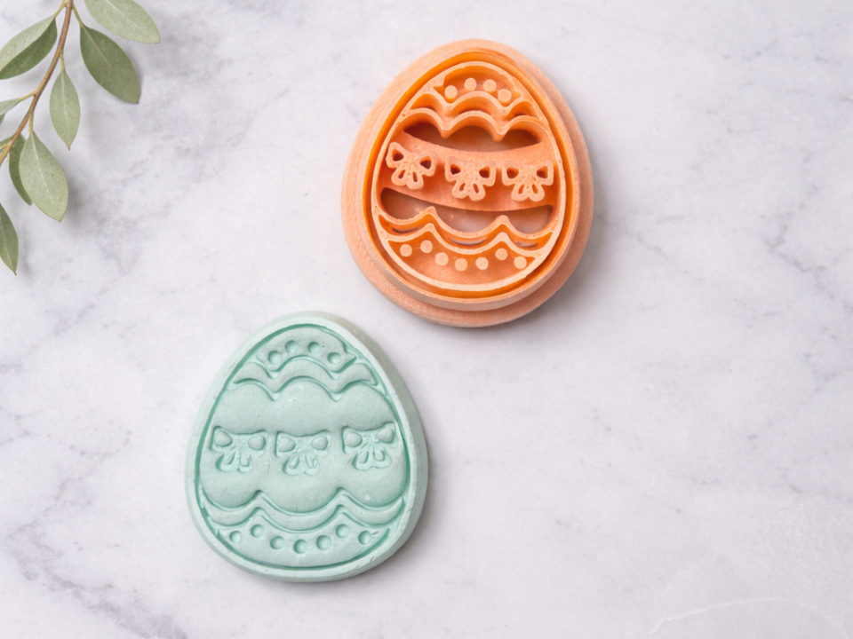 Easter Egg Polymer Clay Cutter