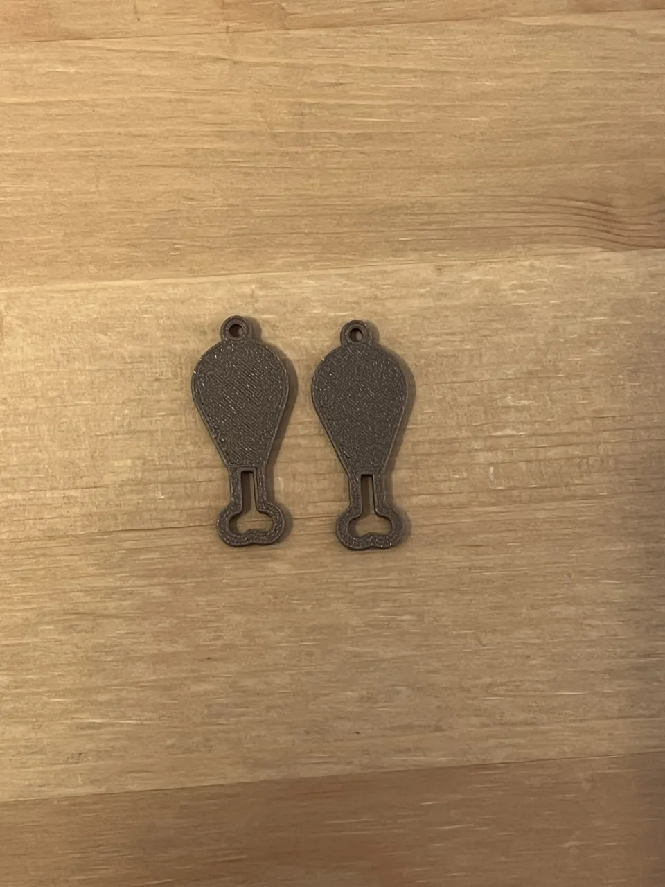 chicken earrings view 2