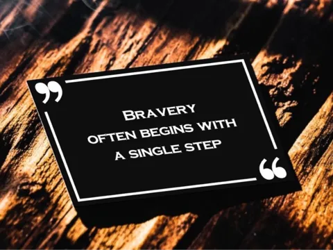 Empower Card - Bravery often begins with...