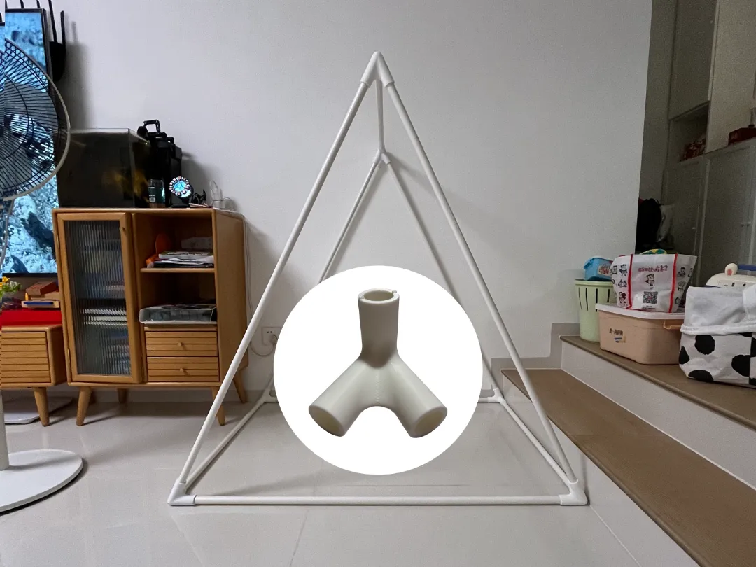 Triangular Pvc Conduit 20 PVC pipe tee connector for children's triangular tent Tee connector ...