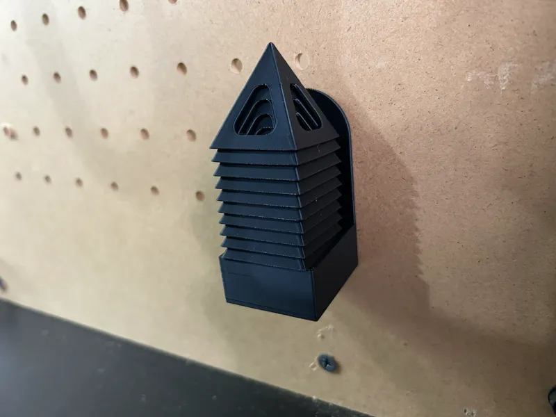 Painter's Pyramid Holder - Peg Board or Wall Mount